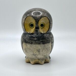 Hand carved alabaster owl